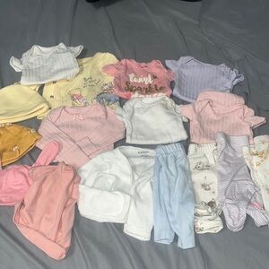 Bundle of preemie clothes